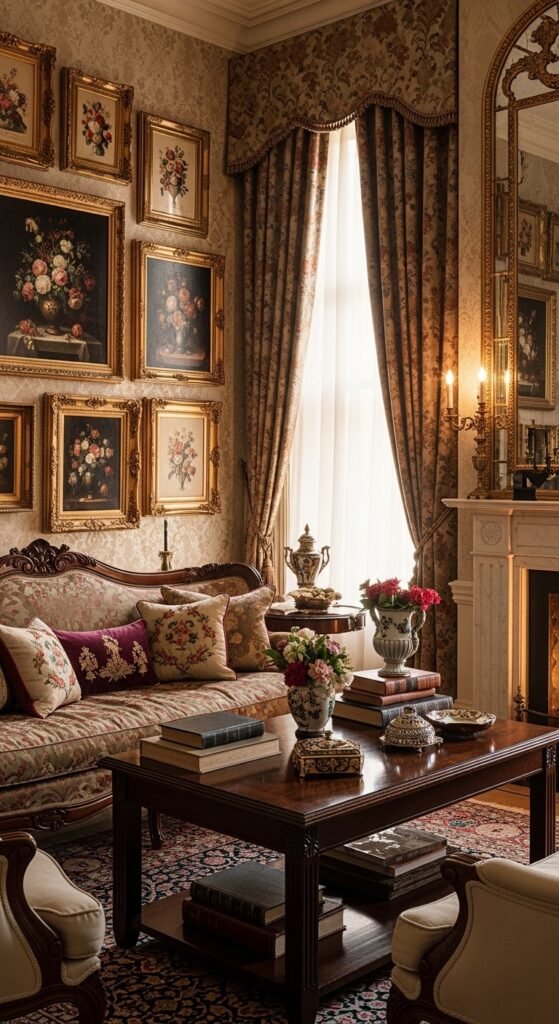 Gallery Wall of Vintage Frames