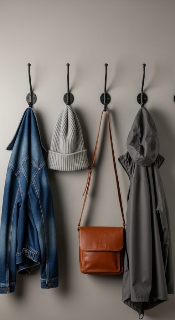 Wall-Mounted Coat Hooks