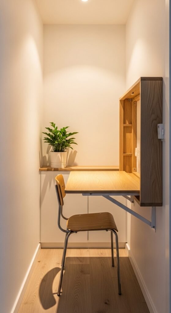  Slim Wall-Mounted Desk