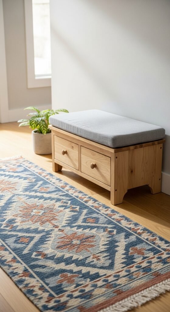 Small Benches with Storage