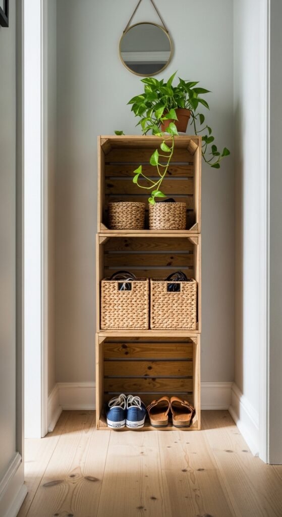 Built-in Storage Cubes