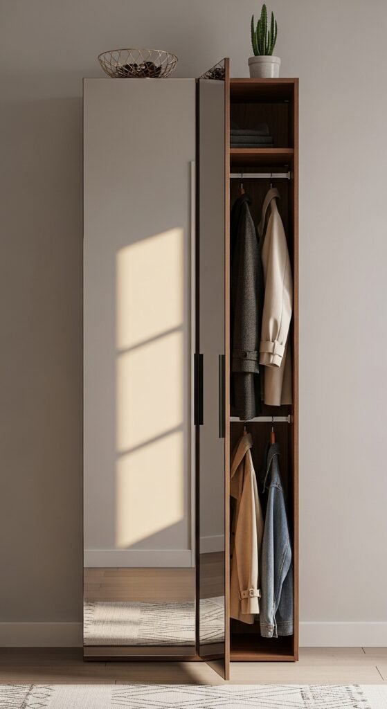 Coat Cabinets with Mirrors