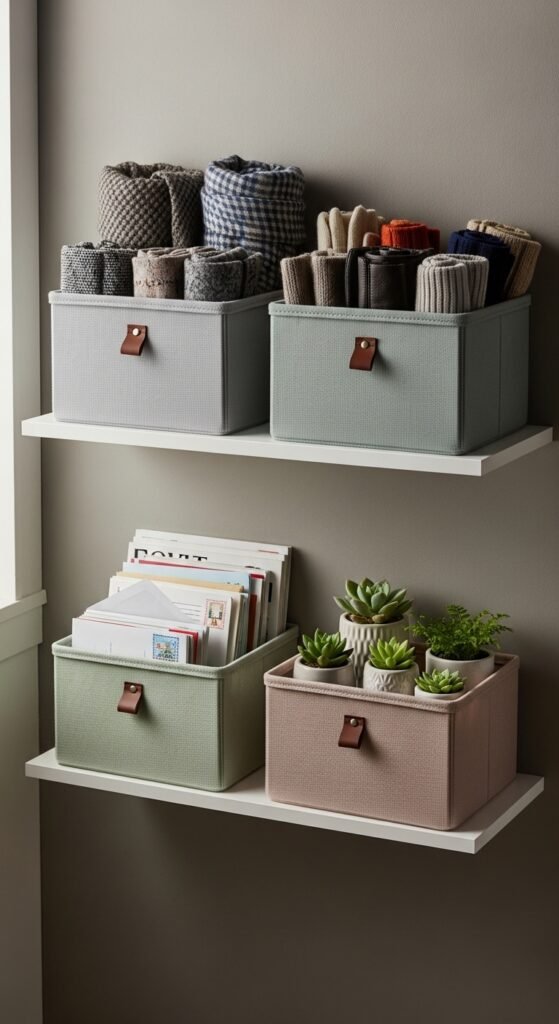 Color-Coordinated Storage Bins