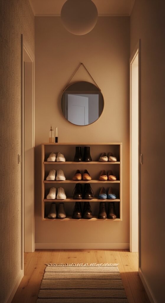 Install Slim Shoe Racks