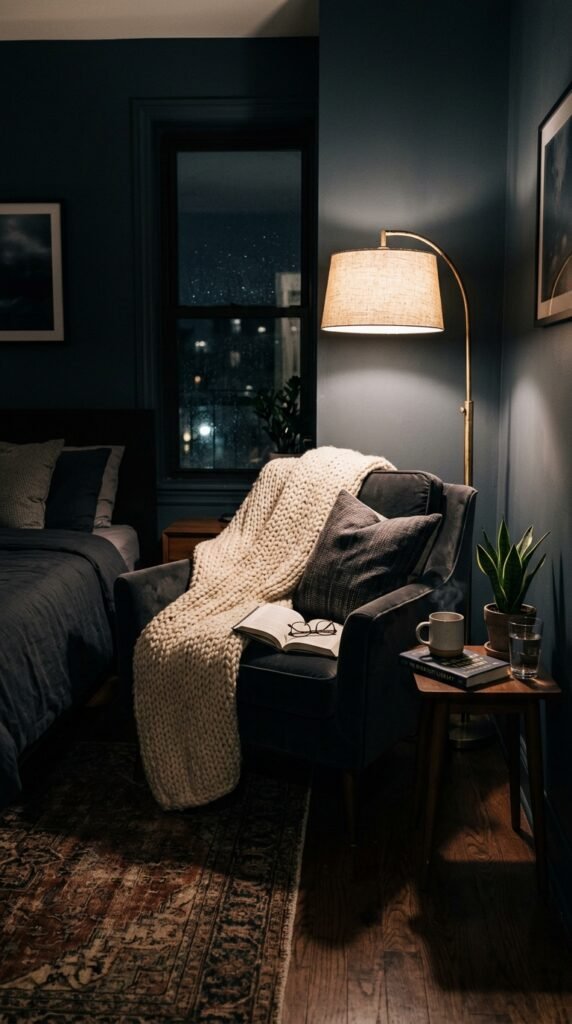 Cozy Reading Corner with a Soft Chair