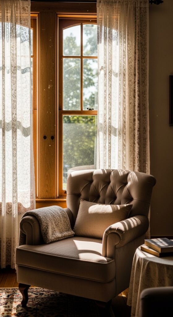 Incorporate Lace Curtains